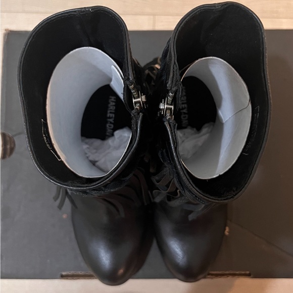 NIB! BLK HARLEY DAVIDSON RETTA BOOTS! - Picture 6 of 12